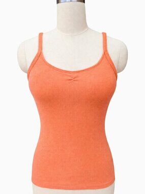 💋Surf Style | O'Neill Tank | Peach Citrus | Small | 100% Cotton Ribbed